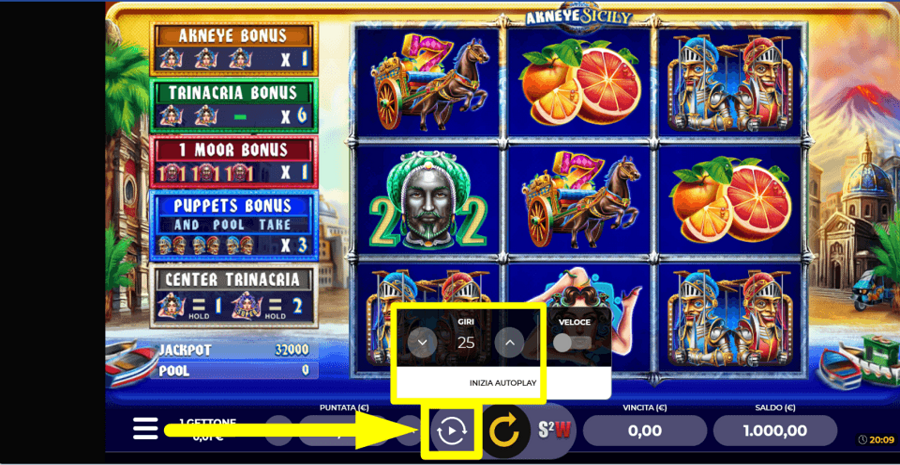 Akneye Sicily Autoplay Feature