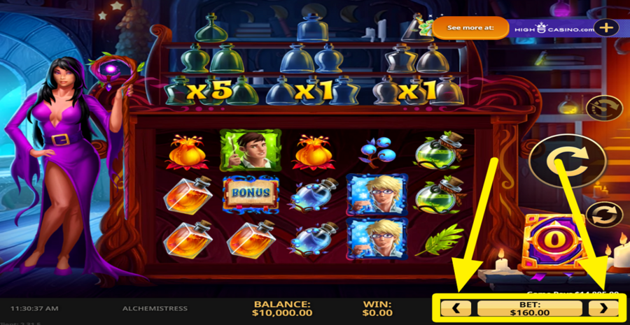 Alchemistress Adjust Bet