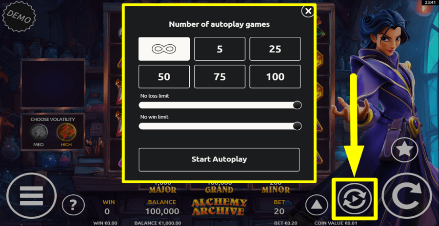 Alchemy Archive Autoplay Feature
