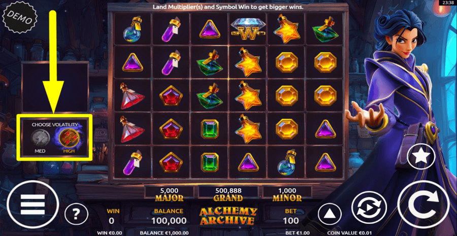 Alchemy Archive Volatility Feature