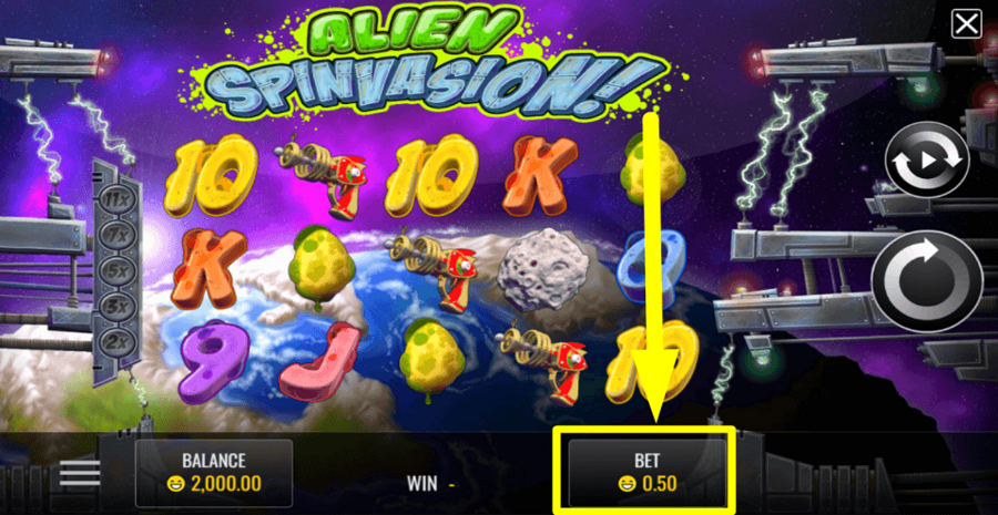 Alien Spinvasion Total Bet