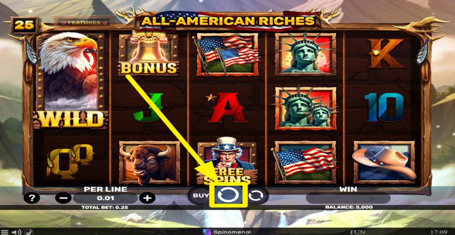 All American Riches Spin