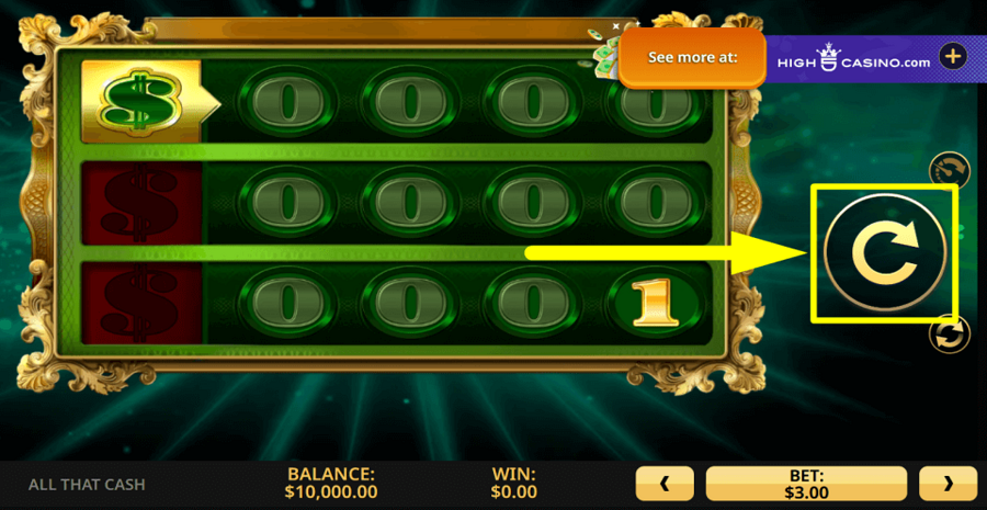 All That Cash Spin Button