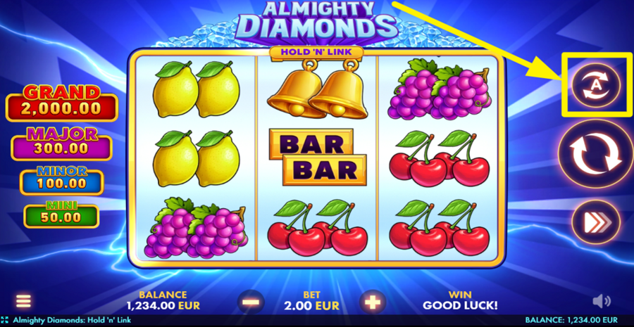 Almighty Diamonds Hold N Link Autoplay