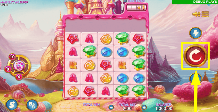 Almighty Multipop Spin Button