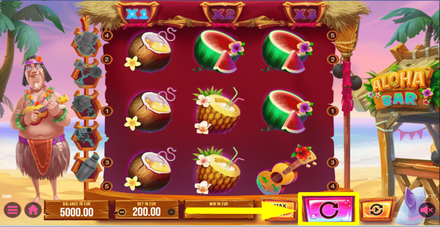 Aloha Bar Spin Button