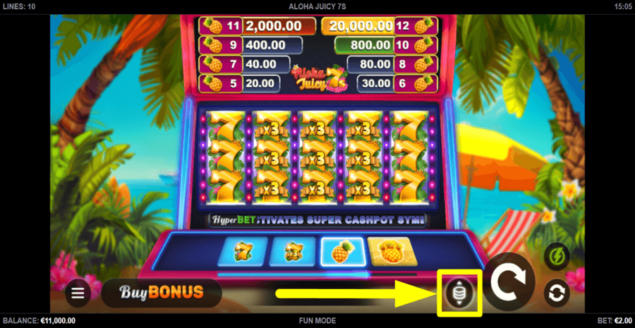 Aloha Juicy 7s Bet Value