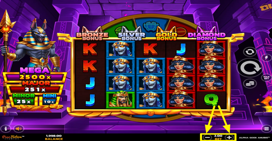 Alpha Gods Anubis Adjust Bet