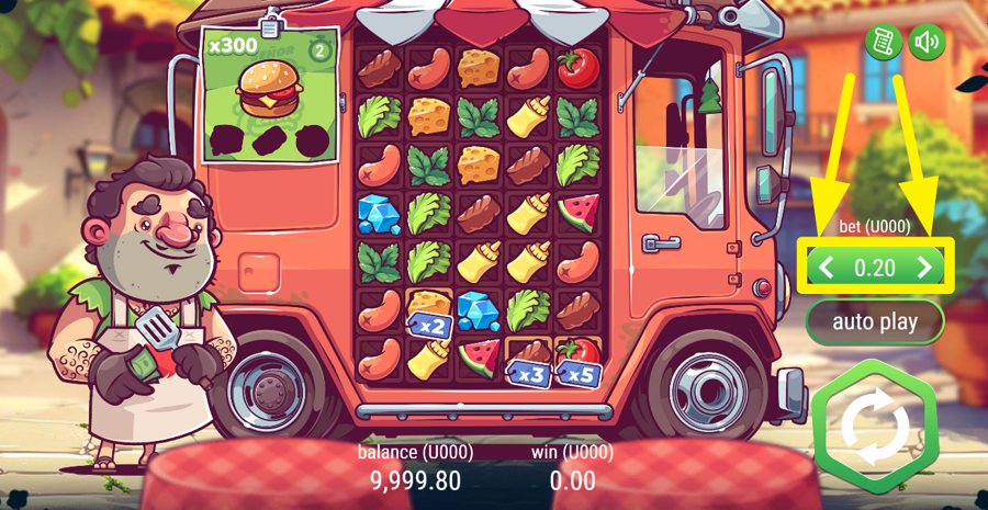 Altente Food Truck Adjust Bet