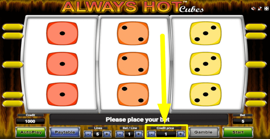 Always Hot Cubes Credit Value