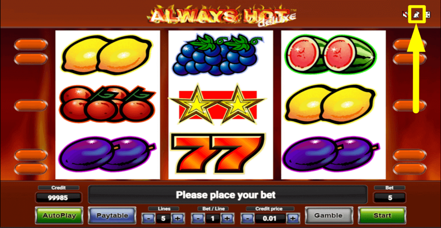 Always Hot Deluxe Fast Play Feature