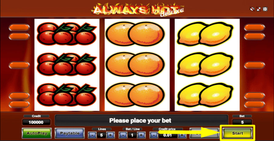 Always Hot Deluxe Start Button