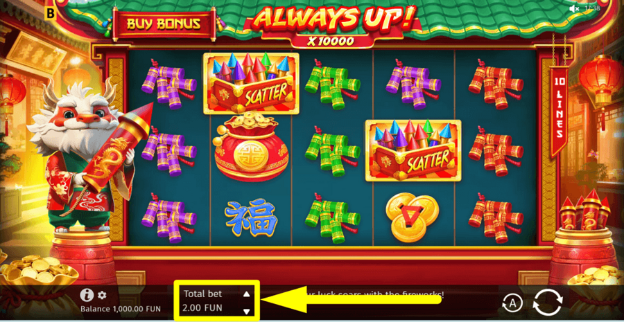 Always Up x10000 Bet Value