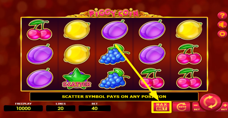 Amatic Industries Piggy Coin Max Bet