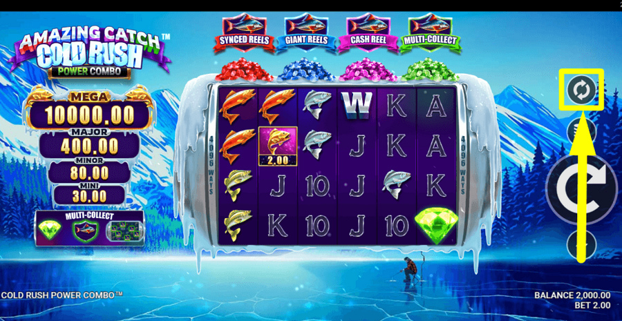 Amazing Catch Cold Rush Power Combo Autoplay Feature