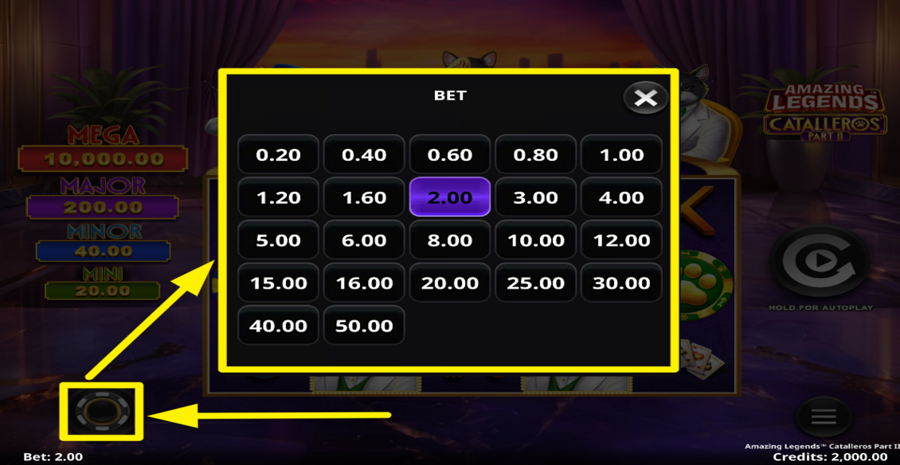 Amazing Legends Catalleros Part 2 Adjust Bet