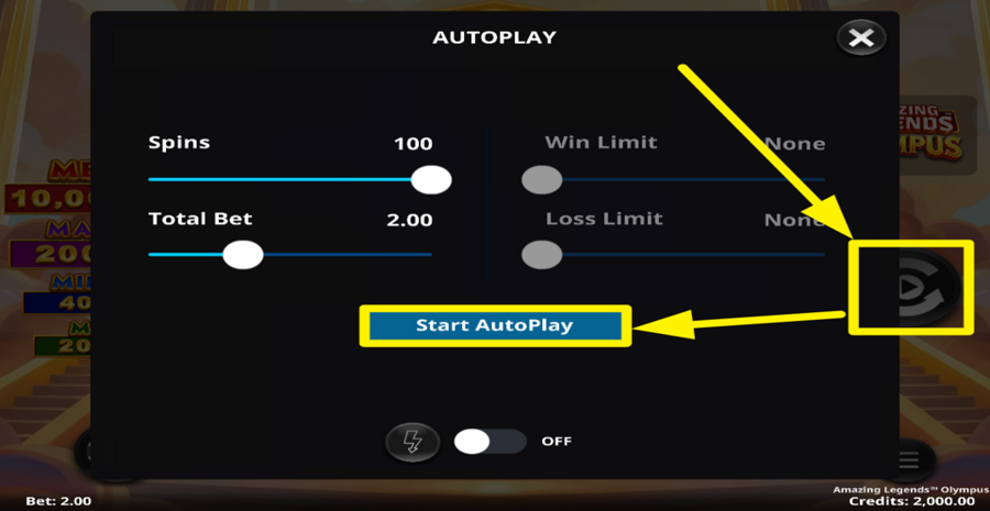 Amazing Legends Olympus Autoplay