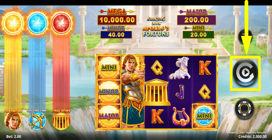 Amazing Link Apollos Fortune Spin Button