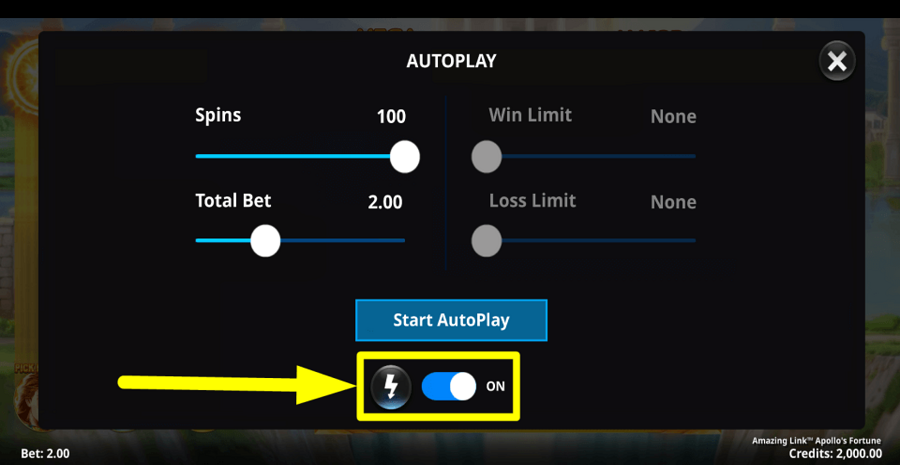 Amazing Link Apollos Fortune Turbo Feature