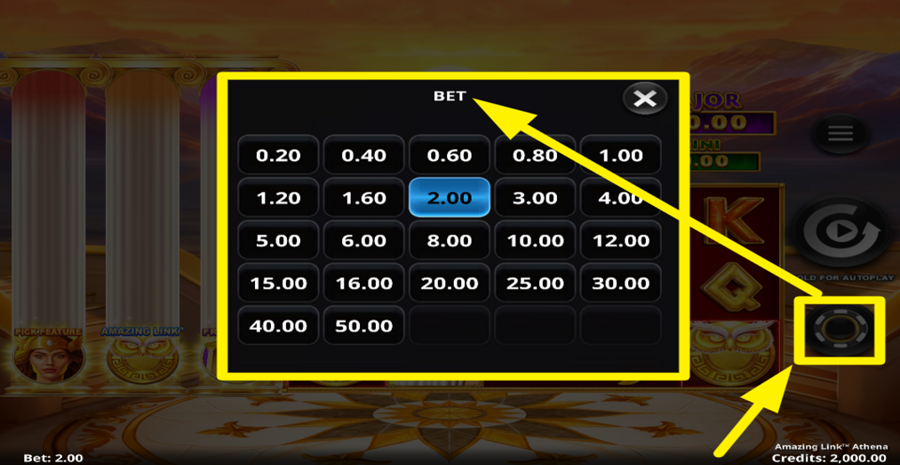 Amazing Link Athena Adjust Bet