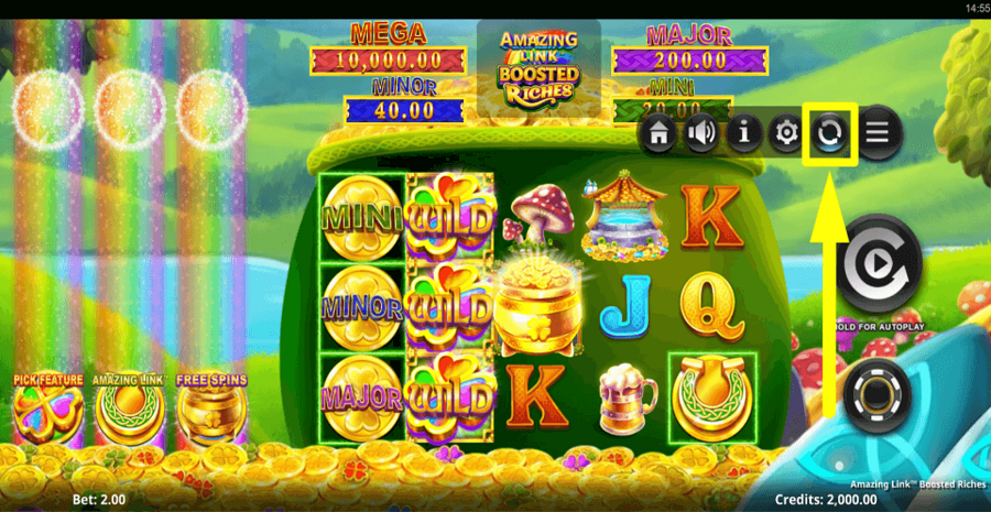 Amazing Link Boosted Riches Autoplay Feature