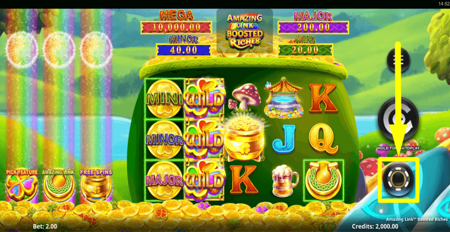 Amazing Link Boosted Riches Bet Value