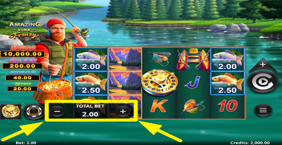 Amazing Link Frenzy Adjust Bet
