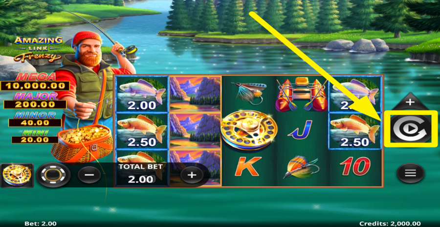 Amazing Link Frenzy Spin Button