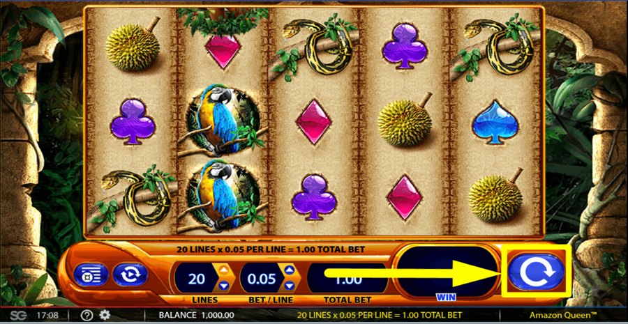 Amazon Queen Spin Button