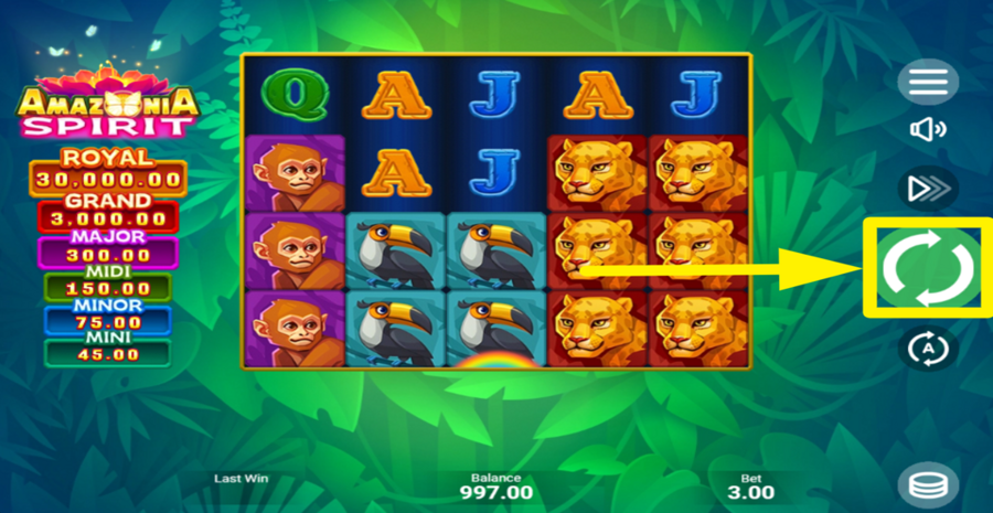 Amazonia Spirit Spin Button