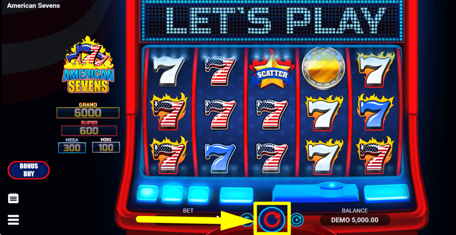 American Sevens Spin Button