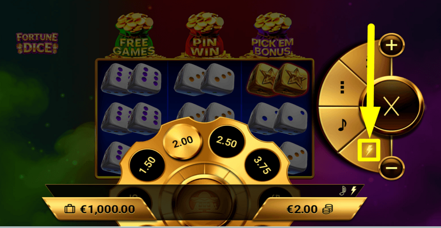 Amigo Gaming Fortune Dice Turbo Feature