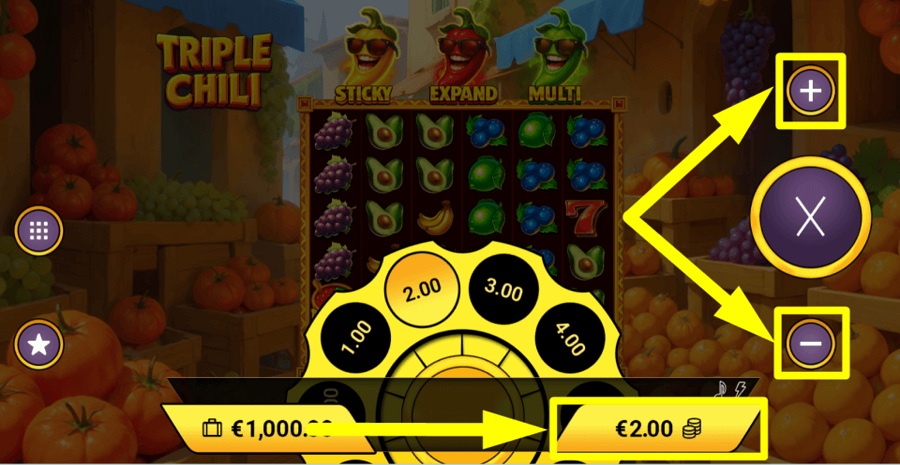 Amigo Gaming Triple Chili Bet Value