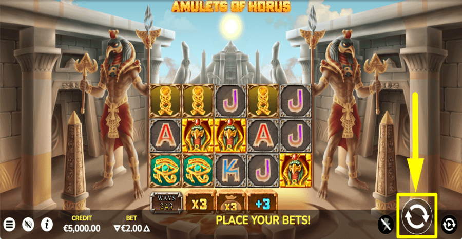 Amulets Of Horus Spin Button