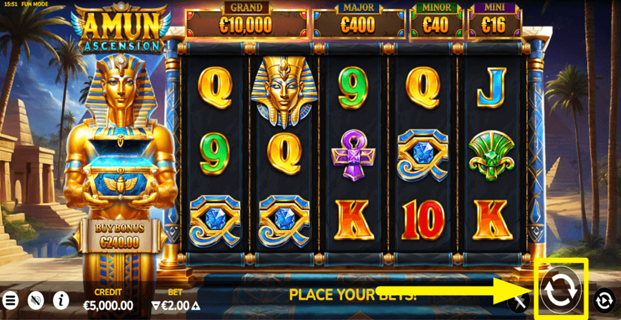 Amun Ascension Spin Button