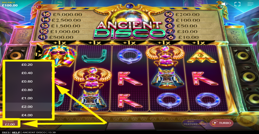 Ancient Disco Adjust Bet