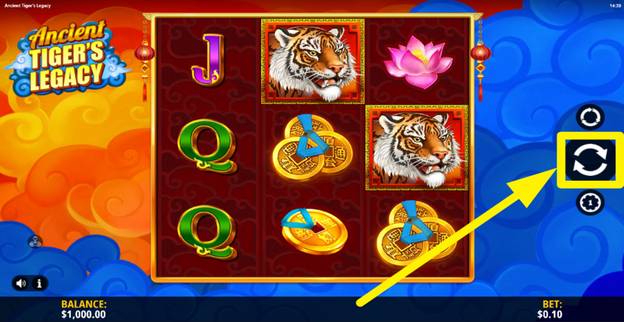 Ancient Tigers Legacy Spin
