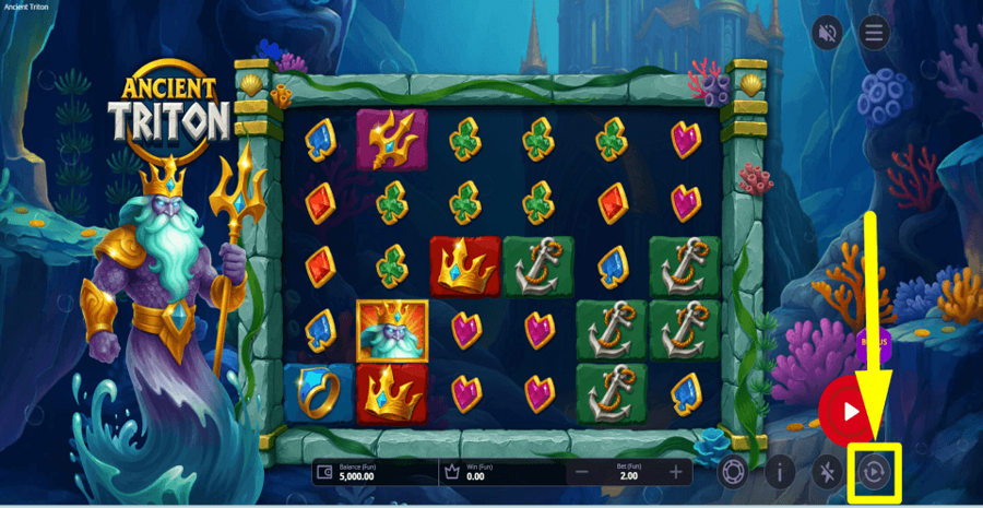 Ancient Triton Autoplay Feature