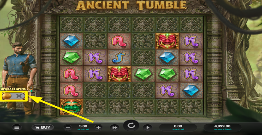 Ancient Tumble Upgrade Spins