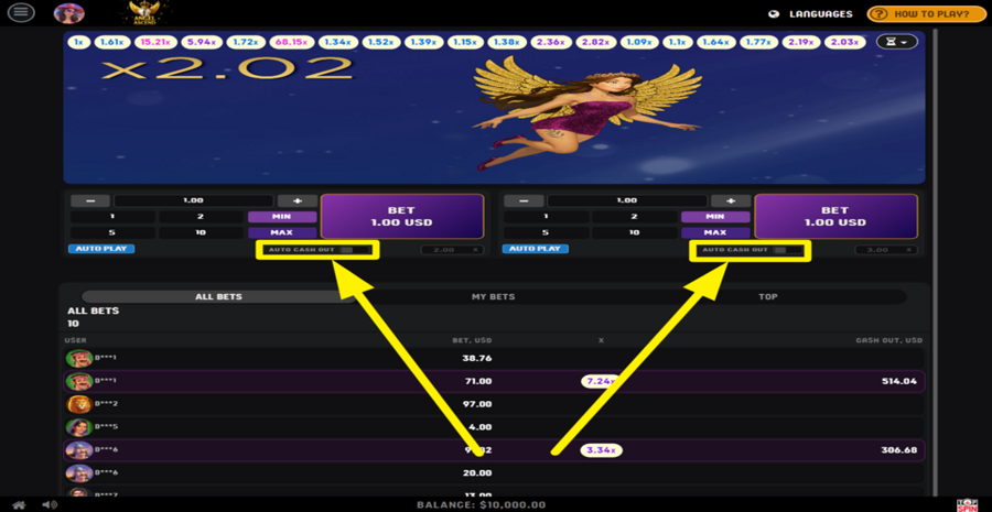 Angel Ascend Auto Cashout