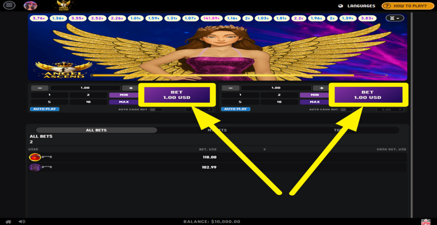 Angel Ascend Place Bet
