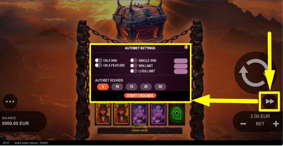 Anika Axton Inferno Autoplay Feature