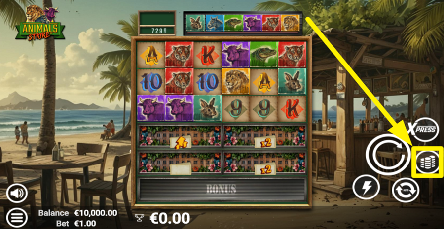 Animals Strike Adjust Bet