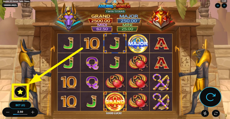 Anubis Vs Horus Twin Titans Buy Bonus