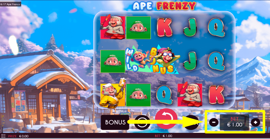 Ape Frenzy Bet Value