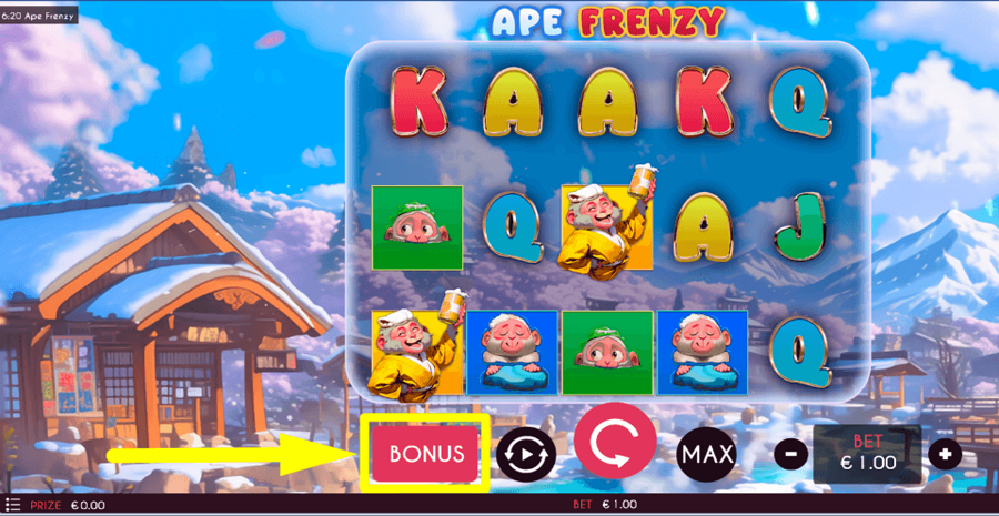 Ape Frenzy Bonus Feature