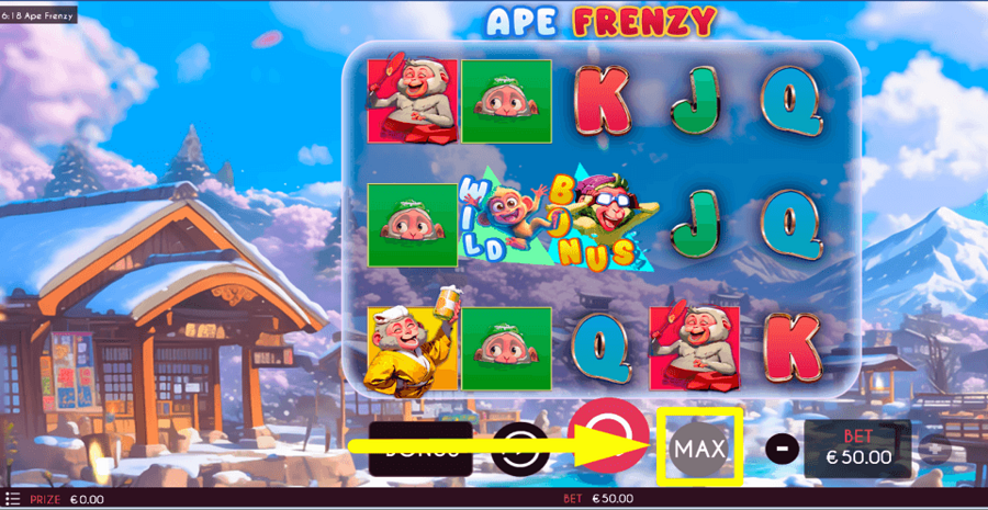 Ape Frenzy Max Button