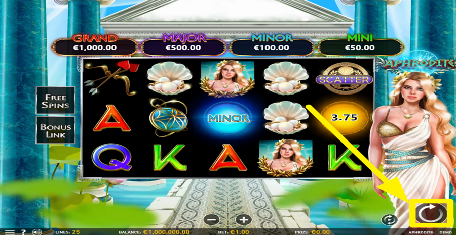 sécurisé Aphrodite Casino bonus quotidien bannière en France