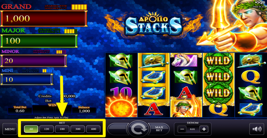 Apollo Stacks Max Bet
