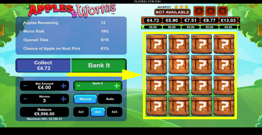 Apples And Worms Open Crates